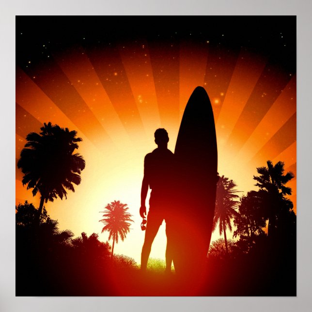Affiche du coucher de soleil (Devant)