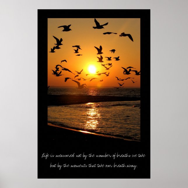 Affiche du coucher du soleil (Devant)