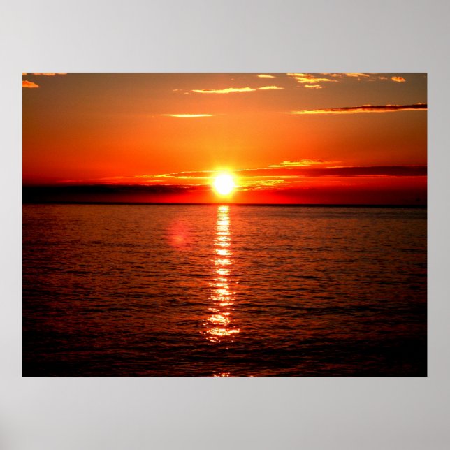 Affiche du coucher du soleil (Devant)