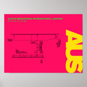 Affiche du diagramme de l'aéroport d'Austin (AUS)