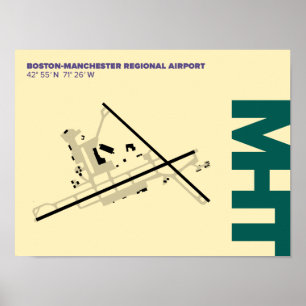 Affiche du diagramme de l'aéroport de Manchester (