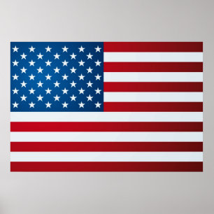 affiche du drapeau américain