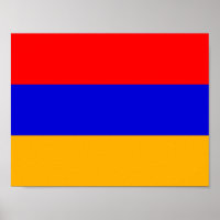 Affiche du drapeau arménien