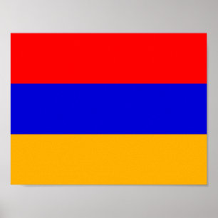 Affiche du drapeau arménien