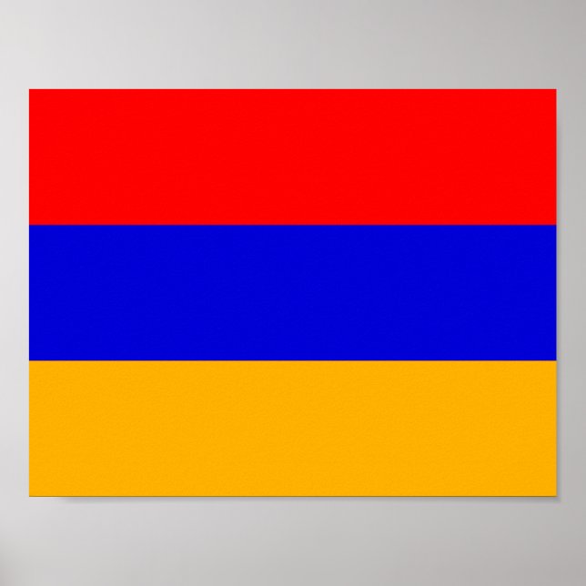 Affiche du drapeau arménien (Devant)