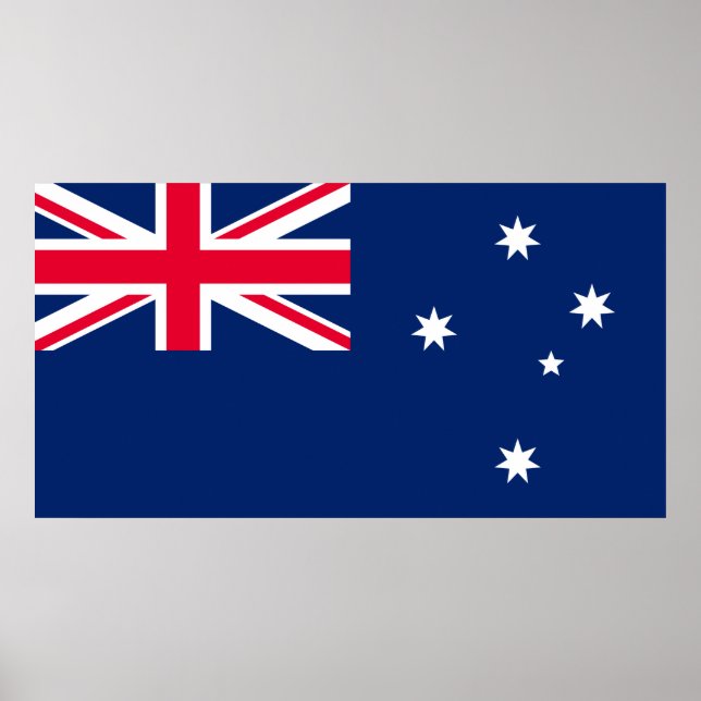 Affiche du drapeau australien (Devant)