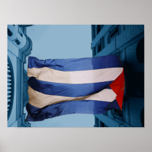 Affiche du drapeau de Cuba