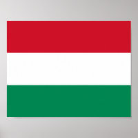 Affiche du drapeau de la Hongrie