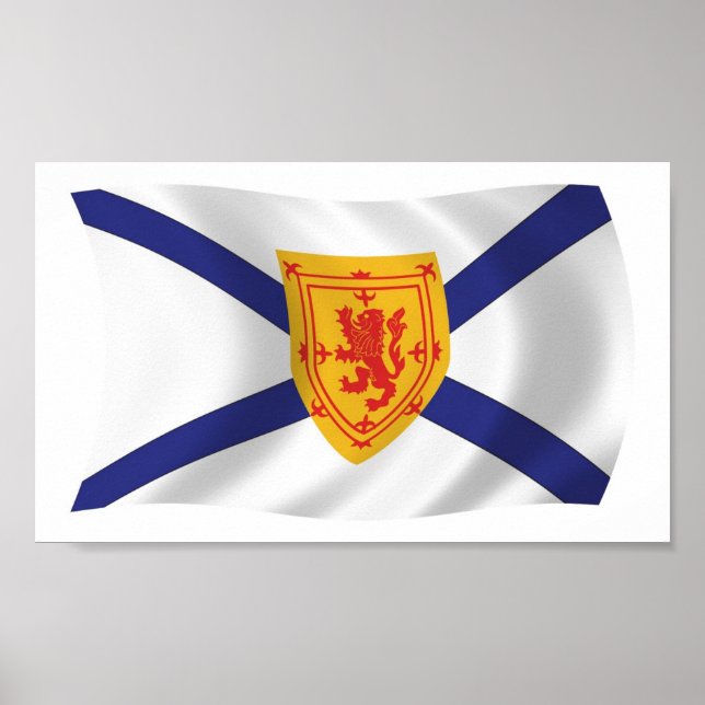 Affiche du drapeau de la Nouvelle-Écosse (Devant)