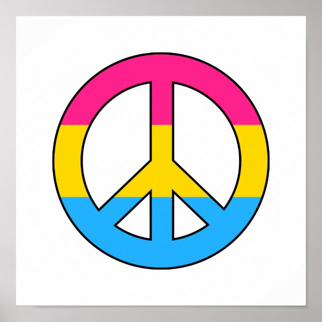 Affiche du drapeau de la paix (Devant)