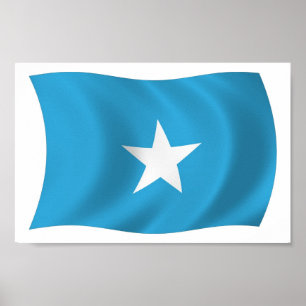 Affiche du drapeau de la Somalie