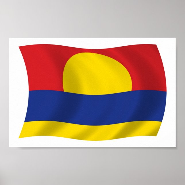 Affiche du drapeau de l'atoll de Palmyre Imprimer (Devant)