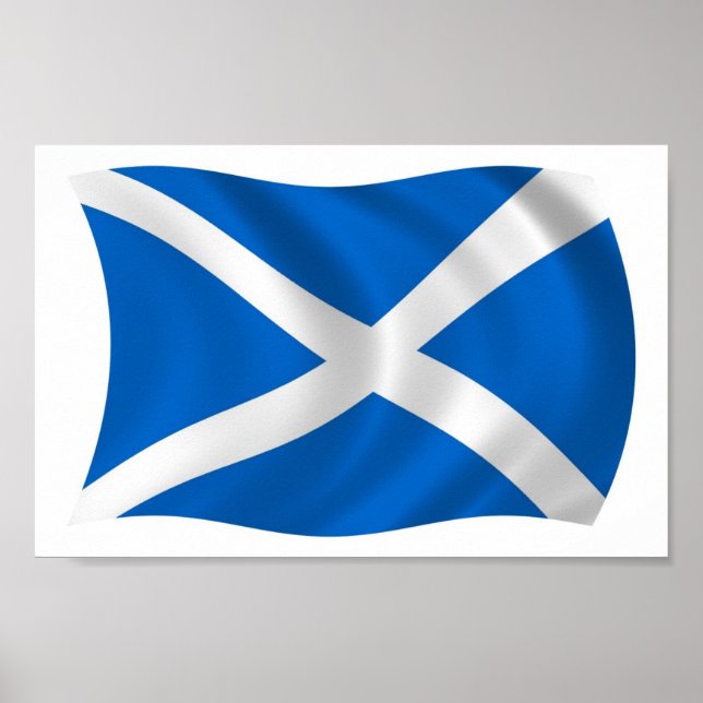 Affiche du drapeau de l'Écosse (Devant)