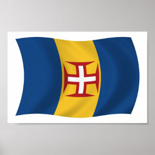 Affiche du drapeau de Madère Imprimer
