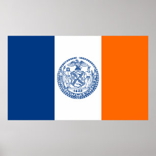 Affiche du drapeau de New York