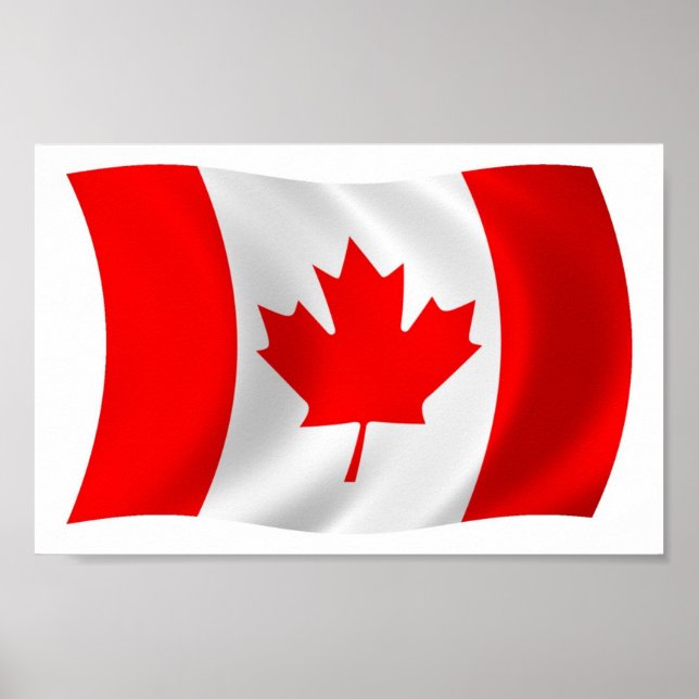 Affiche du drapeau du Canada (Devant)