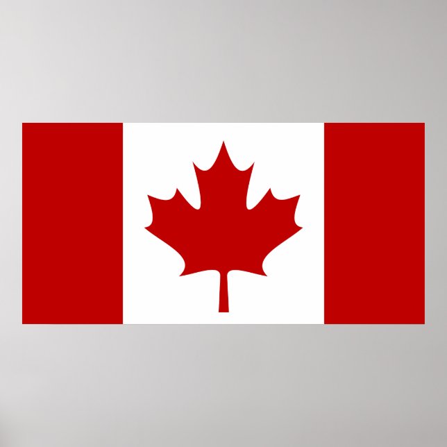 Affiche du drapeau du Canada (Devant)