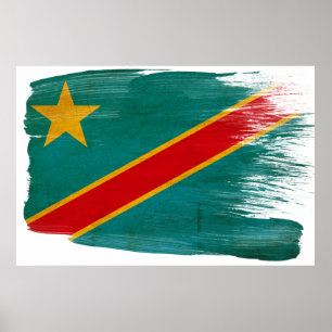 Affiche du drapeau du Congo