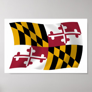 Affiche du drapeau du Maryland