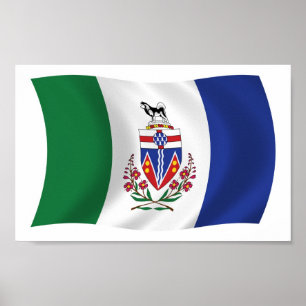 Affiche du drapeau du Yukon