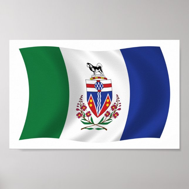 Affiche du drapeau du Yukon (Devant)