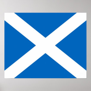 Affiche du drapeau écossais