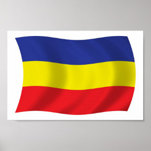 Affiche du drapeau Khmer Kampuchea Krom Imprimer