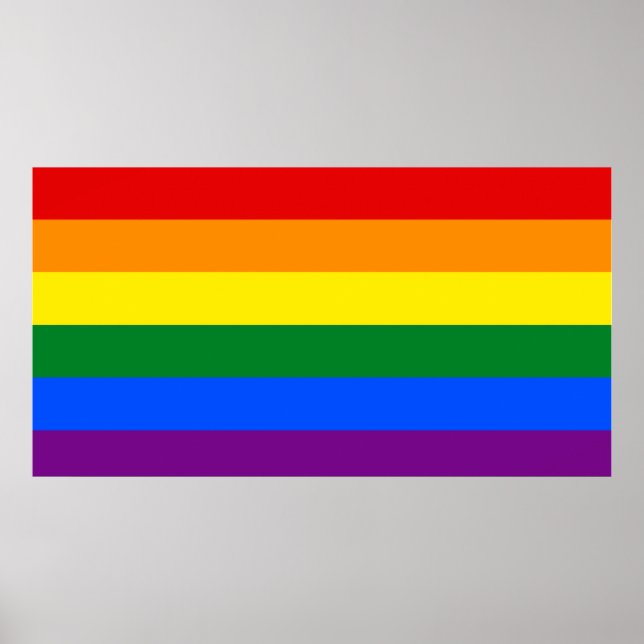 affiche du drapeau LGBT (Devant)