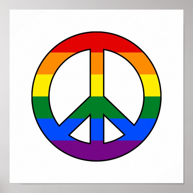 affiche du drapeau LGBT (Devant)