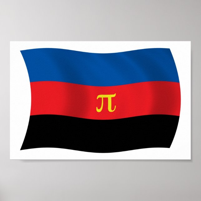 Affiche du drapeau polyamoureux à imprimer (Devant)