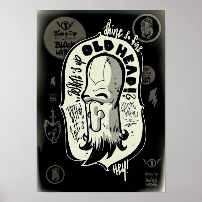 Affiche du Étiquette noir Icon John (Devant)