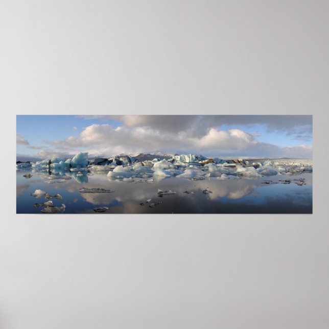Affiche du glacier Jokulsarlon en Islande (Devant)