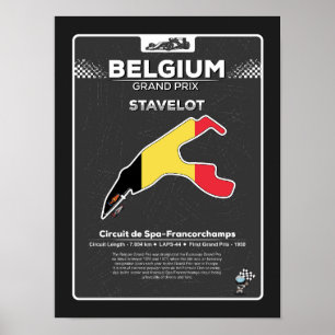 Affiche du GP Belge