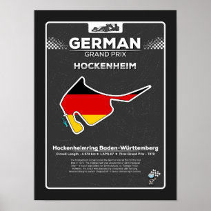Affiche du Grand Prix d'Allemagne