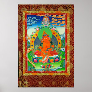 affiche du JAUNE JAMBHALA de LIGNÉE de 傳承黃