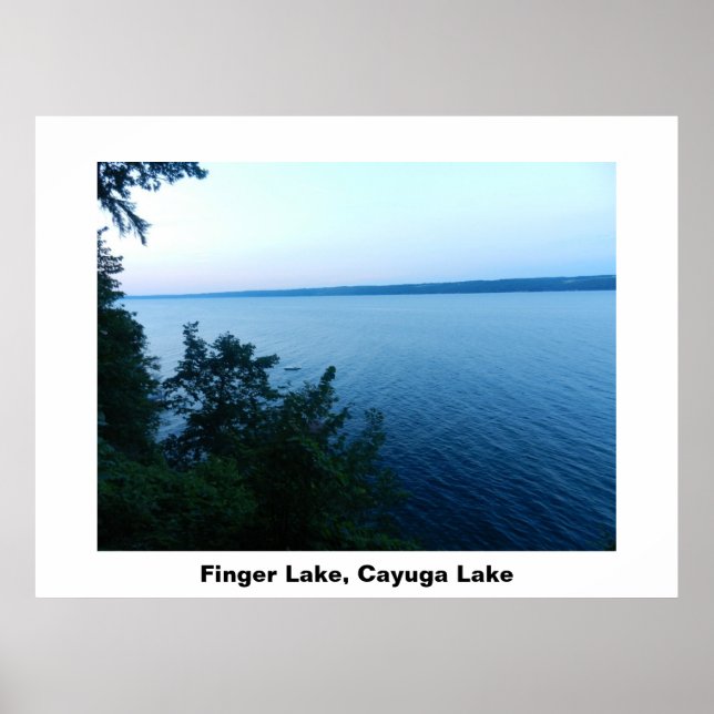 Affiche du LAC FINGER CAYUGA LAKE (Devant)