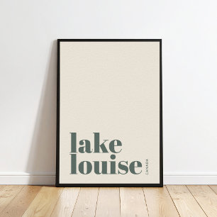 Affiche du lac Louise Canada ville moderne