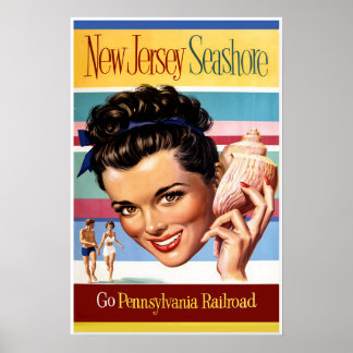 Affiche du littoral du New Jersey
