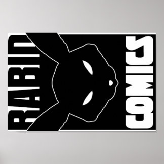 Affiche du logo de Rabid Comics