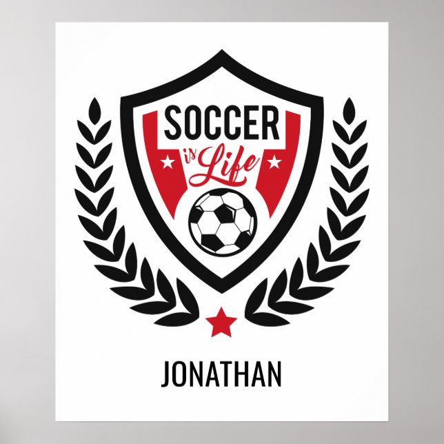 Affiche du logo du Football (Devant)