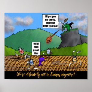 Affiche du Magicien de Grenouilles 10" x 8"