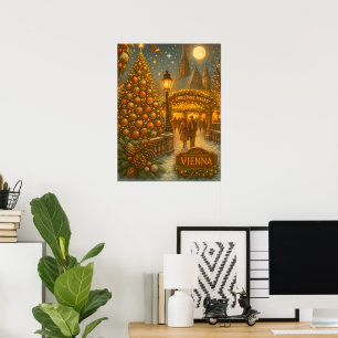 Affiche du Marché de Noël de Vienne   Fêtes de fin