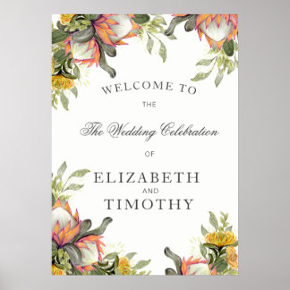 Affiche du Mariage King Protea Bouquet