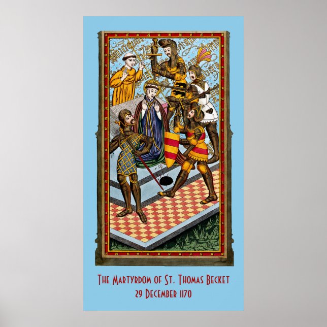 Affiche du martyre de St. Thomas Becket (M 031) (Devant)