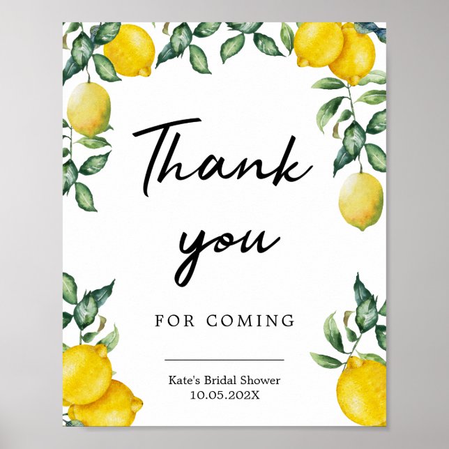 affiche du Merci Lemons (Devant)