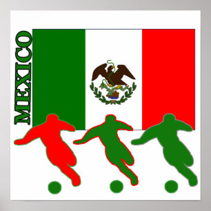 Affiche du Mexique du football