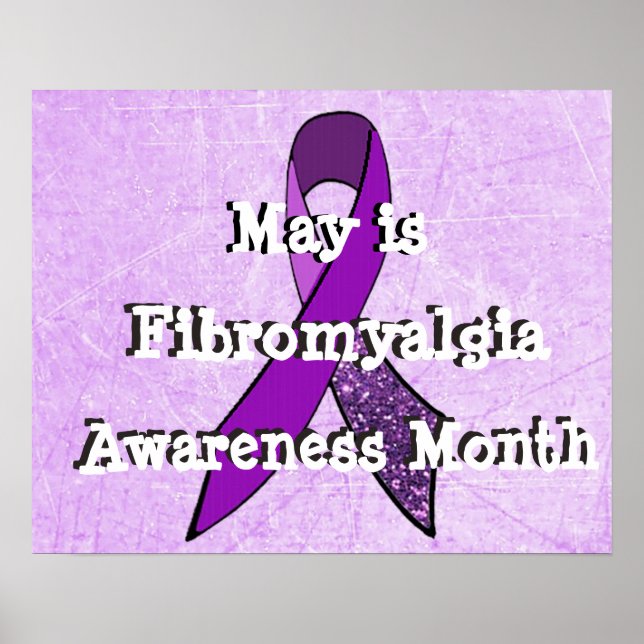 Affiche du Mois de sensibilisation à la fibromyalg (Devant)