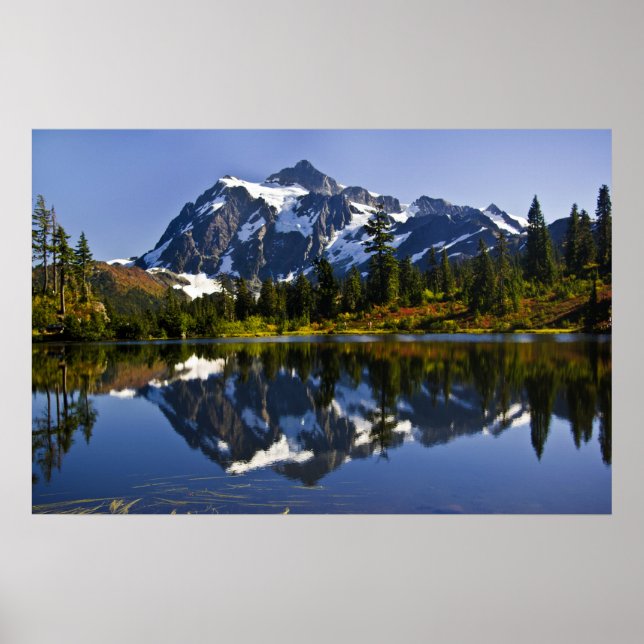 Affiche du mont Shuksan et du lac Picture (Devant)