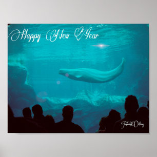 Affiche du Nouvel An de la baleine de Beluga