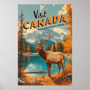 Affiche du Parc national Banff Canada
